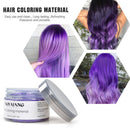 Purple Temporary Hair Dye Wax Natural Instant Hair Color Wax Pomades 4.23 oz ,Hair Styling Clay for Party, Cosplay , Halloween,Christmas VOLLUCK