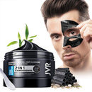 JVR Blackhead Remover Mask for Men,Bamboo Charcoal Peel Off Black Mask,Purifying and Deep Cleansing for All Skin Types 4.23 OZ JVR Store