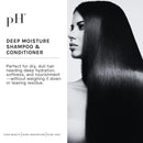 pH PURE HAIR Deep Moisture Shampoo & Conditioner Set - Moisturizing Formula For Dry Damaged Hair - Enriched with Kokum Nut Butter and Rose Extract - 8.45 Oz (Pack of 2) Infinity Warehouse