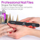 Makartt Nail File 100 180 Grit Emery Boards for Nails 10pcs Nail Files Professional Washable Doubled Sides Nail File Kit for Manicure Pedicure Natural Acrylic Nails Coarse Nail File for DIY Salon Use Makartt