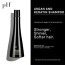 pH PURE HAIR Argan & Keratin Shampoo - Deeply Hydrating & Moisturizing Hair Shampoo for Damaged, Color-Treated Hair - Adds Shine, Strength & Softness - 8.45 oz Infinity Warehouse