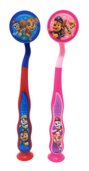PAW Patrol Toothbrush for Kids 3+ yrs. Soft Suction Cup Pack of 2 FIREFLY