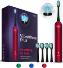 Wagner Stern VibroWave Plus Oscillation & Vibration Sonic Electric Toothbrush with 4 Brush Heads. IPX7 Waterproof. Infinity Warehouse