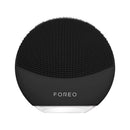 FOREO LUNA mini 3 Silicone Facial Cleansing Brush for All Skin Types Midnight, Ultra-hygienic, 30-sec Glow Boost Mode, 12 Intensities, 400 uses/USB Charge, App-connected, 2-year Warranty FOREO