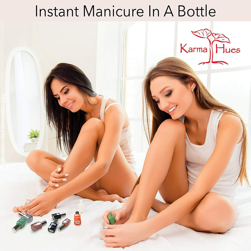 Karma Organic Natural Nail Polish-Non-Toxic Nail Art, Vegan and Cruelty-Free Nail Paint (HEAVENLY HAZE) karma organic