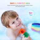 Rainbow Bath Bombs Valentine's Day Gift Set, Ribivaul Handmade Bath Bombs with Natural Ingredients and Dreamy Rainbow Effect, Bubble Bath Bomb for Kids and Women at Holiday and Birthday Ribivaul