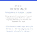TZOL' SKIN Rose Detox Mask 2oz – Luxury Skincare with Kaolin Clay and Charcoal – Create Radiant Glowing Skin – Removes Impurities and Reduces Pores TZOL'Skin