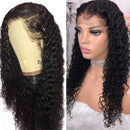 VRBest Hair Deep Wave Human Hair Lace Front Wigs 13x4 Brazilian Virgin Human Hair Wigs Pre-Plucked 150% Density 100% Unprocessed Deep Curly Wig Natural Color for Black Women(20 Inch) VRBest Store