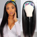 UNice Straight Headband Human Hair Wig Glueless None Lace Front Machine Made Brazilian Virgin Hair Wigs for Black Women 150% Density (22 inch) UNICE Store