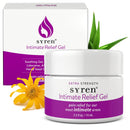 Syren Intimate Relief Gel with 4% Lidocaine for External Sensitivity, vulvodynia, dyspareunia, Vaginal discomfort, Dryness, Gentle Postpartum and Post-Procedure Support, 2.5 oz, Made in USA Infinity Warehouse
