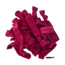 Hair Ties 20 Elastics Ponytail Holder Set No Crease Ribbon Bands (Maroon) Kenz Laurenz