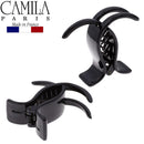 Camila Paris CP1432 French Hair Clip for Women, Tokyo 3 Teeth Ponytail Holder, Girls Hair Claw Clips Jaw Fashion Durable Styling Hair Accessories for Women, Strong Hold No Slip Grip, Made in France Camila