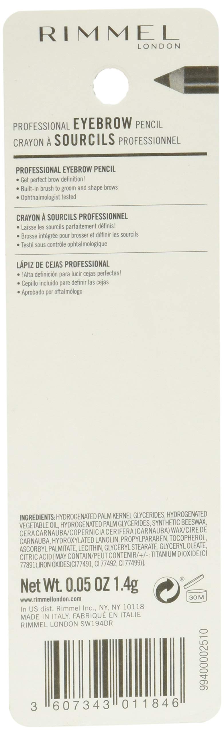 Rimmel Professional Eyebrow Dark Brown Rimmel