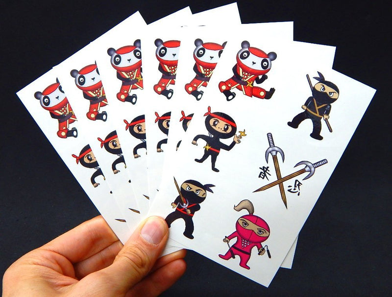 Premium Ninja Tattoos, Karate Party Favors, Temporary Tattoo PremiumTT temporary tattoos