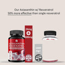 Astaxanthin Supplements 24mg Gummies with Resveratrol, Vitamin B1, Coconut Oil - Algae Organic Antioxidants for Men & Women Healthy Aging, Skin, Eyes, Immune - Vegan, Sugar-Free, Non-GMO, 120 Servings Infinity Warehouse