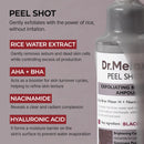 Dr.Melaxin Peel Shot Glow Black Rice Peeling Ampoule 80ml Daily Soft Exfoliating Face and Body Scrub Dead Skin Cells Remover for All Skin Types korean skin care Infinity Warehouse