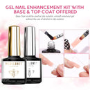 Modelones Poly Extension Gel Nail Kit - Builder Nail Enhancement Gel 6 Colors Pink Nude All In One Kit with Nail Lamp Base Top Coat Set Acrylic Design Salon Valentines Nail Art modelones