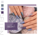 Gellen Gel Nail Polish Kit - With Top Base Coat, 16 Colors Jelly Nail Gel Series Translucent Skin Tones, Trendy Nail Art Glitters Designs DIY Home Gel Manicure Set GELLEN