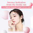 Salmon DNA PDRN Ampoule Cream – Korean K-Beauty Face Moisturizer with Hyaluronic Acid – Lightweight Hydrating, Firming & Brightening Anti-Aging Cream (3.52 oz) Infinity Warehouse