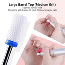 MELODYSUSIE Ceramic Nail Drill Bits Set, 3/32'' (2.35mm) Professional Acrylic Nail File Drill Bit for Manicure Pedicure Cuticle Gel Nail Polishing 5Pcs MelodySusie