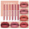 6 Colors Matte Liquid Lipstick Makeup Set, Matte Velvety Long-Lasting Wear Non-Stick Cup Not Fade Waterproof Lip Gloss (B) Topcent
