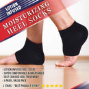 Moisturizing Socks for Mens Cracked Heels - Moisturizer Heel Sleeves to Smooth & Soften Rough Cracked Heels & Dry Feet. Large Aloe Moisturizing Heel Socks with Lotion Infused Gel Socks (XL - 3 Pairs) ARMSTRONG AMERIKA