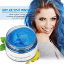 MOFAJANG Hair Coloring Dye Wax Styling Cream Mud, Natural Hairstyle Cream Wash out easily, Temporary Hair Dye Wax for Party, Cosplay & Halloween, Nightclub, 4.23 oz (Blue) Jakuva Store