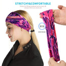Headbands for Women, Bohemian Style Yoga Elastic Headwraps Head Wrap Hair Band 8 Pack (Style-5 (8 Pack)) ZUOSIVNAT