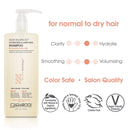 GIOVANNI 50:50 Balanced Hydrating Clarifying Shampoo & Calming Conditioner Set, 24 oz. Clean & Moisturize Hair, For Over-Processed Hair, Wash n Go, Can Use Daily, Sulfate Free, No Parabens, Color Safe GIOVANNI Store