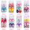 6 Pieces/Set 5 Inches Rainbow Printed Knot Ribbon Siwa Bows For Girls Handmade Boutique Hair Clips Children Hair Accessories (STYLE-1) TAYESHA