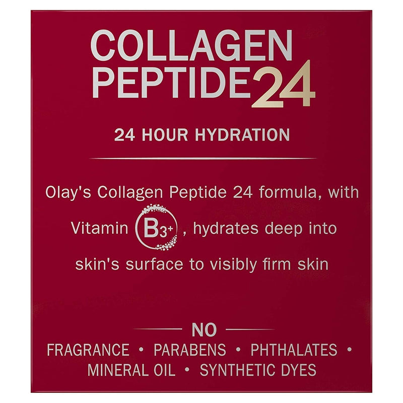 Olay Regenerist Collagen Peptide 24 Face Moisturizer with Vitamin B3, Fragrance Free, 1.7 Oz + Whip Face Moisturizer Travel/Trial Size Gift Set Olay