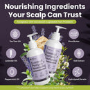 Marie Originals Eczema & Psoriasis Nourishing Shampoo and Conditioner Bundle – Itchy Scalp Relief, Dry Scalp Shampoo & Hydrating Conditioner with Tea Tree, Lavender & Peppermint – 8 oz Each Infinity Warehouse