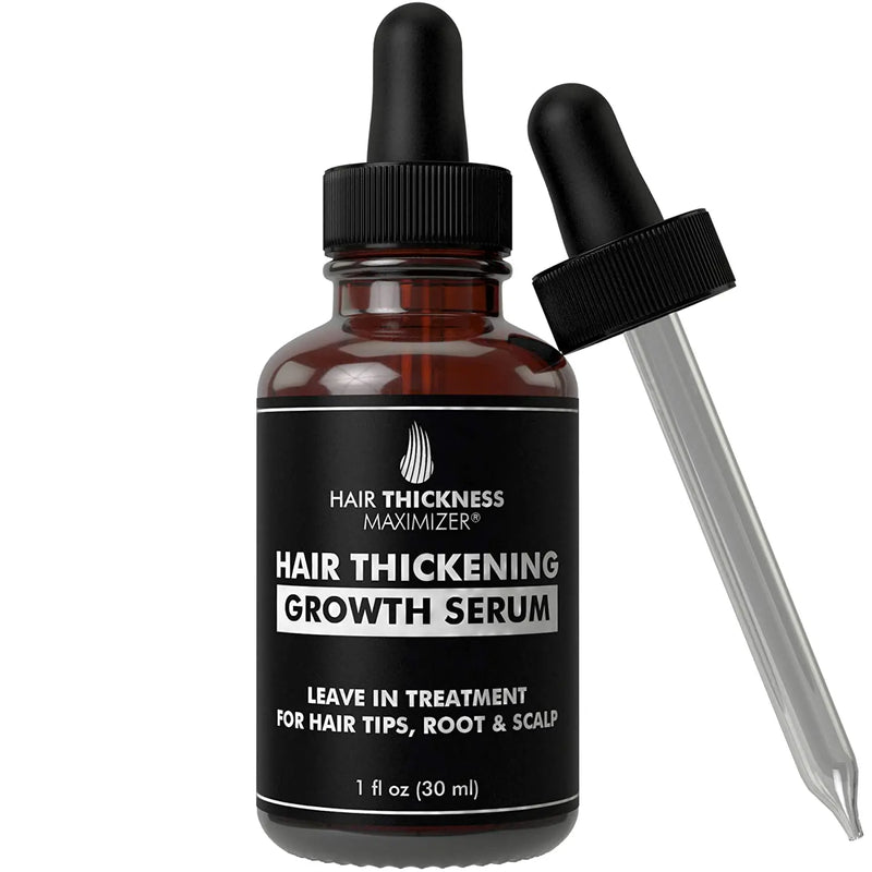 Hair Growth Serum - Hair Loss Prevention Treatment by Hair Thickness Maximizer. Best Natural Oils For Thinning Hair. Replenish Hair Follicles for Men, Women. Thickening Leave In Conditioner Serum 1oz Hair Thickness Maximizer Store
