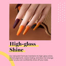 Beetles Gel Nail Polish, 1 Pcs 15ml Amber Fire Color Soak Off Gel Polish Nail Art Manicure Salon DIY at Home beetles Gel Polish Store