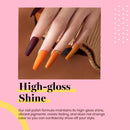 Beetles Gel Nail Polish, 1 Pcs 15ml Amber Fire Color Soak Off Gel Polish Nail Art Manicure Salon DIY at Home beetles Gel Polish