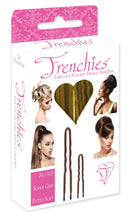 Frenchies Ultra Flocked Extra Soft French Twist Hair Pins: The French Hair Pins for Buns, Wedding Updo Hairstyles, Hair Extensions + Wigs, 20 Count, Blond Frenchies