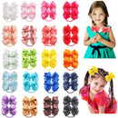 40PCS Baby Girls Hair Bows Ties 3inch Grosgrain Ribbon Bows Elastic Hair Ties Ponytail Holders for Toddlers Kids Children Teens CellElection