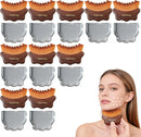 New Lymphatic Contour Face Brush - Facial Sculpting & Anti-Puffiness Tool | Ultra Soft Dry Brush for Jawline Massage & Lymphatic Drainage | Ergonomic Design (Brown, 3pc) Infinity Warehouse