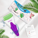 Fronnor Ice Roller for Face,Eyes,Mothers Day Gifts Idea,Therapeutic Cooling to Tighten Brighten Complexion and Reduce Wrinkles,Massager Under Eye Puffiness,Migraine and Pain Relidf (Purple) Fronnor