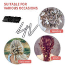 U Shaped Hair Pins, IKOCO 80pcs of Bun Hair Pins for Women Girls with Storage Box(2.4 Inch) IKOCO