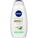 NIVEA Fresh Aloe and Lily Refreshing Body Wash with Nourishing Serum, 20 Fl Oz Bottle NIVEA