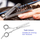 ESSOY Professional Thinning Shears Hair Cutting Teeth Scissors(6.5-Inches),Stainless Steel Haircut Scissor with Fine Adjustment Screw for Home Salon,Barber Hairdressing Scissor for Women Men Kids Essoy
