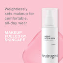 Neutrogena Healthy Skin Radiant Makeup Setting Spray, Long-Lasting, Formulated with Antioxidants & Peptides Weightless Face Setting Mist for Healthy Looking, Glowing Skin, 3.4 fl. oz Neutrogena