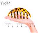 Camila Paris CP2877/2 Set of 2 French Hair Side Combs, Tokyo, Large Interlocking Combs Flexible Durable Strong Hold Hair Clips for Women, No Slip Styling Girls Hair Accessories, Made in France Camila Store