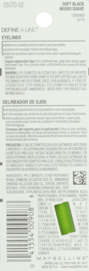 Maybelline New York Define-A-Line Eyeliner, Soft Black, 0.01 Ounce Maybelline New York