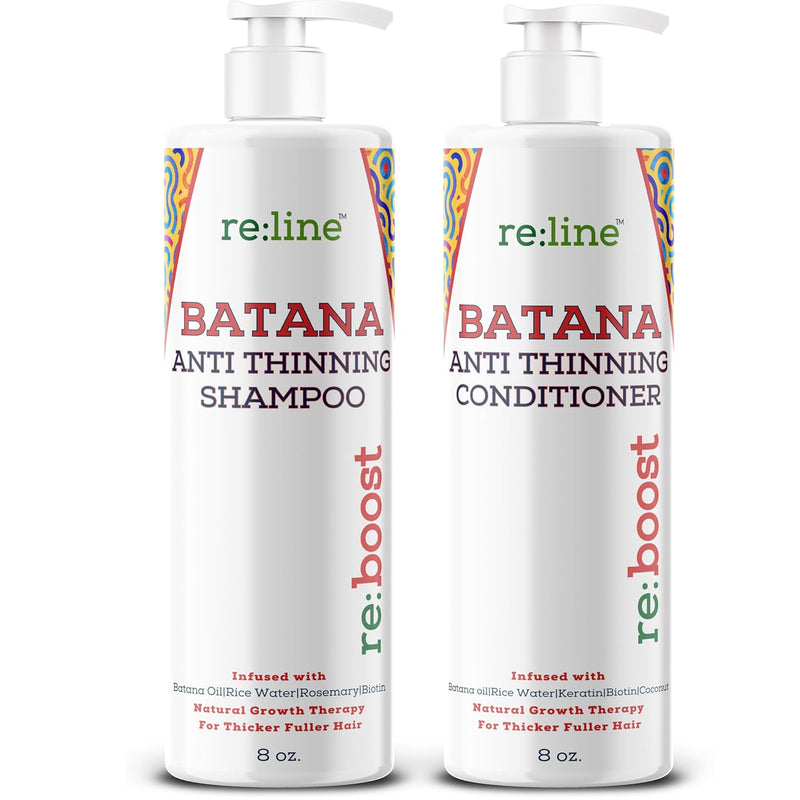 Batana Shampoo and Conditioner for Thinning Hair Shampoo and Conditioner for Men & Women with Raw Organic Batana Oil for Hair Growth Shampoo and Conditioner Set Batana Shampoo for Hair Growth DR SEBI Infinity Warehouse