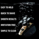 The FlexSeries Electric Head Hair Shaver - FREEDOM GROOMING - Ultimate Mens Cordless Rechargeable Wet/Dry Skull & Bald Head Waterproof Razor with Rotary Blades, Clippers, Nose Trimmer, Brush, Massager FREEDOM GROOMING
