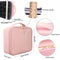 Relavel Travel Makeup Train Case Makeup Cosmetic Case Organizer Portable Artist Storage Bag with Adjustable Dividers for Cosmetics Makeup Brushes Toiletry Jewelry Digital Accessories (Pink) Relavel