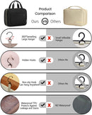 BAGSMART Toiletry Bag Travel Bag with Hanging Hook, Water-resistant Makeup Cosmetic Bag Travel Organizer for Accessories, Shampoo, Full Sized Container, Toiletries BAGSMART Store