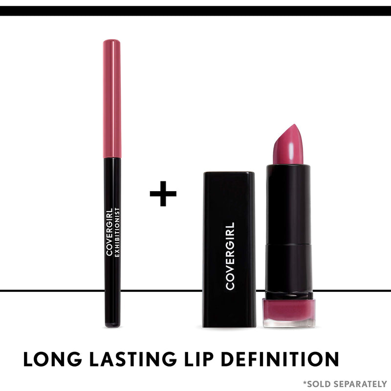 COVERGIRL Exhibitionist Lipstick Cream, Coffee Crave 275, Lipstick Tube 0.123 OZ (3.5 g) COVERGIRL